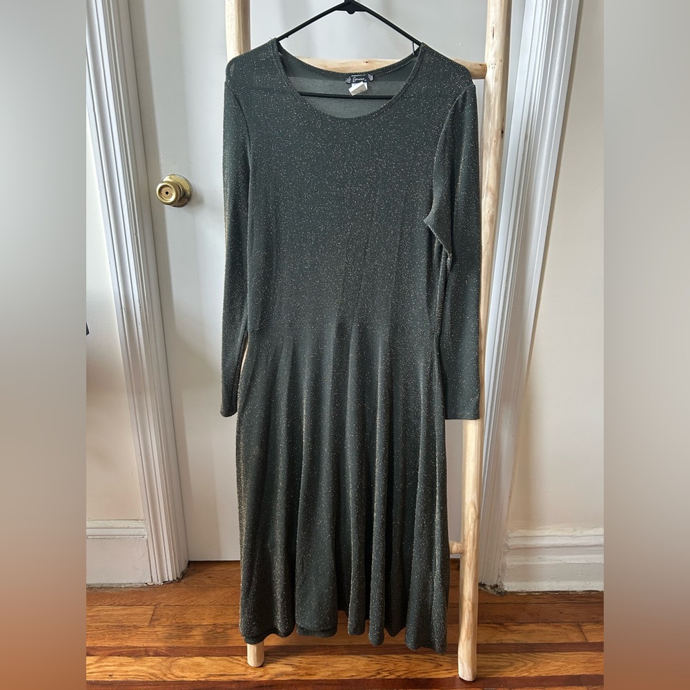 Green/Gold Sparkly Dress